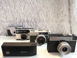 Régi típusú fényképezőgépek (KODAK,KONICA,SMENA,35 MM)