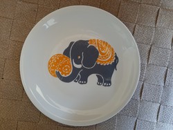 Hibátlan Alföldi elefánt mintás lapostányér 19.5 cm 