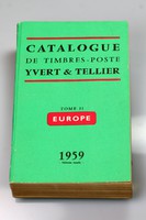 Yvert & Tellier: Catalogue De Timbres-Poste Posta bélyegkatalógus 1959 II. kötet Európa