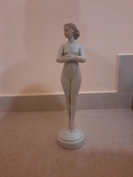 Ritka Herendi színes Nő, női akt figura 28 cm!