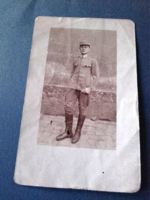 Kiry József  a Pilzeni laktanyában 1918.  - katona  fotó 