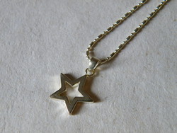 KK813 925 Ezüst nyaklánc csillag alakú medállal