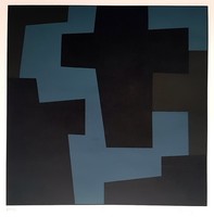 Barcsay Jenő - Fejfák 31 x 31 cm színes szita 1977