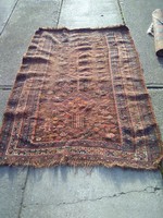 Antik kézicsomózású shiráz perzsaszőnyeg.