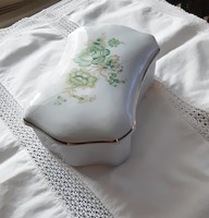 Hollóházi porcelán Anna mintás, nagyméretű bonbonier, eredeti, jelzett