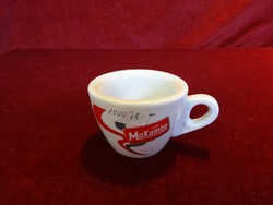 Olasz porcelán kávéscsésze, mokambo kaffe reklám.