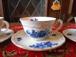 Zsolnay kék rózsás kávés csészék
