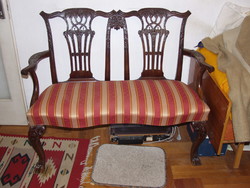 Régi szék garnitúra, kanapé, 2+1+1 személyes (3 db-os)