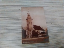 Antik képeslap. Mátészalka- Református templom.