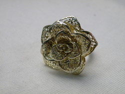 KK826 Különleges ezüst gyűrű rózsa motívum 925
