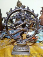 Indiai réz, bronz szobor, táncoló Síva