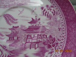 1880 Pink Willow (fűzfa) Viktoriánus Keleti mintával,kézzel számozott Copeland tányér 
