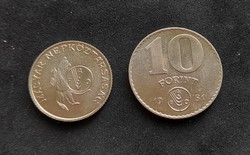 10 Forint 1981 FAO és 5 Forint 1983 FAO.