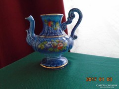"Veritable bleu de Four " jelzéssel nagyon ritka kézzel festett francia kancsó váza