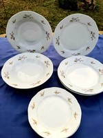 Zsolnay barackvirág mintás tányérok