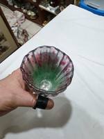 Horváth iparmüvészeti üveg váza 
