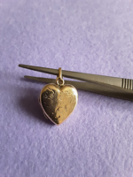Vintage arany szív alakú fényképtartós medál!
