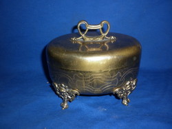 Antique copper bonbonier jewelry box