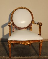 A114 Aranyozott Francia barokk karfás szék