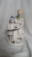 Anya gyermekével orosz porcelán 