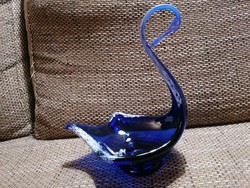 Artistic blue glass swan from 500 ft! No minimum price! Find more 
