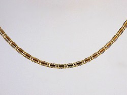 Sárga-fehér arany nyaklánc (ZAL-Au93956)