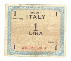 1 lira 1943 "F" nélkül Olaszország