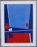 Joseph Kadar: Cím nélkül, szitanyomat, 54 x 40 cm