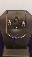 14K Gold Earrings and Necklace Set 6.78g
