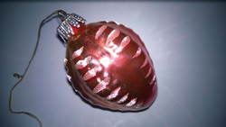 Retro üveg karácsonyfadísz-toboz