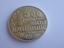 1984 Los Angeles olimpia, 500 Ft, ezüst érme, PP.