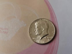 1964 USA ezüst fél dollár 12,5 gramm 0,900 gyönyörű darab