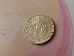 1937 ezüst 2 pengő,szép darab 10 gramm