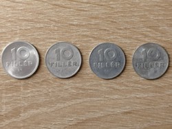 10 Fillér 1965; 1968; 1969; 1970