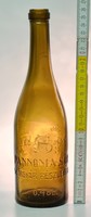 "Pannónia Sör Hirschfeld S. Sörgyár Részvénytársaság Pécs 0.48L" címeres barna sörösüveg (1547)