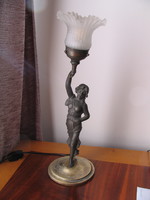Antik, szecessziós asztali lámpa (50 cm)