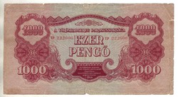 1000 pengő 1944 VH. eredeti állapot 