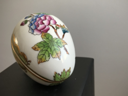 Húsvétra! VBO Viktória / Victoria  mintás Herendi tojás bonbonier