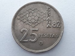 Spanyol 25 Pezeta 1980 érme (81 a csillagban) - Spanyolország 25 Pesetas külföldi pénzérme