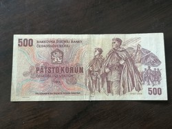 Csehszlovákia Nagyon szép 500 Korona 1973