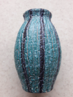 Jelzett retro kerámia váza- iparművész