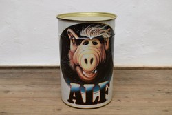 Retró Alf Szennyestartó / Fém Puff / Régi Tároló / 1988 -as