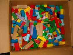 Nagy doboznyi ránézésre retrónak látszó építőkocka gyerek játék KIÁRUSÍTÁS 