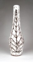 1D248 Retro fehér mázas kerámia váza szálváza 28 cm