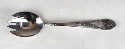 1D225 Régi ezüstözött orosz evőeszköz salátaszedő kanál 22 cm