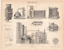 Sörgyártás (12), 1898, egyszín nyomat, eredeti, magyar nyelvű, sör, gyártó, kazán, hűtőkészülék