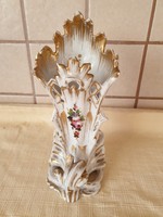 Retro, gyönyörű, aranyszegélyes barokk , porcelán váza eladó!