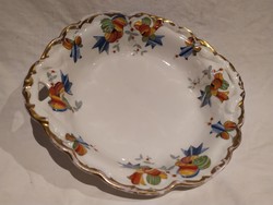 Antik Erdmann Schlegelmilch festett porcelán kínáló tál tálka