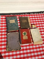 Kézzel írt recept füzet könyv cukrász süteményes szett + Háztartási és szakácskönyv 1905 Budapest 