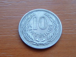 URUGUAY 10 CENTÉSIMOS 1953 General José Gervasio Artigas #